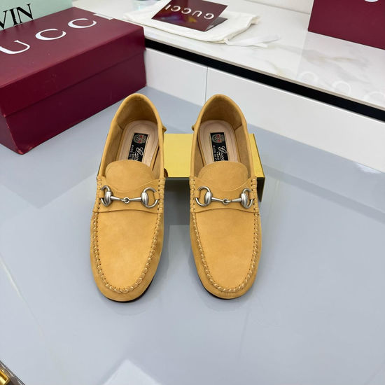 Gucci Premium Crystal Decor Patent Leather Loafers