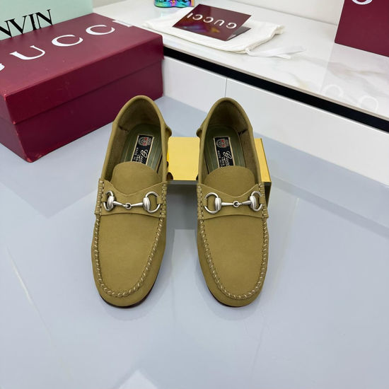 Gucci Premium Crystal Decor Patent Leather Loafers