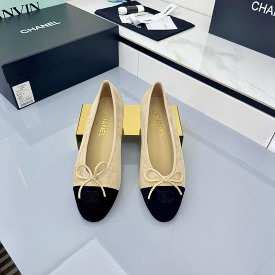 Chanel Premium Sheepskin Ballet Flats Soft Lining Comfortable