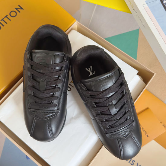Louis Vuitton Printed Leather Thick Sole Non-slip Casual Sneakers