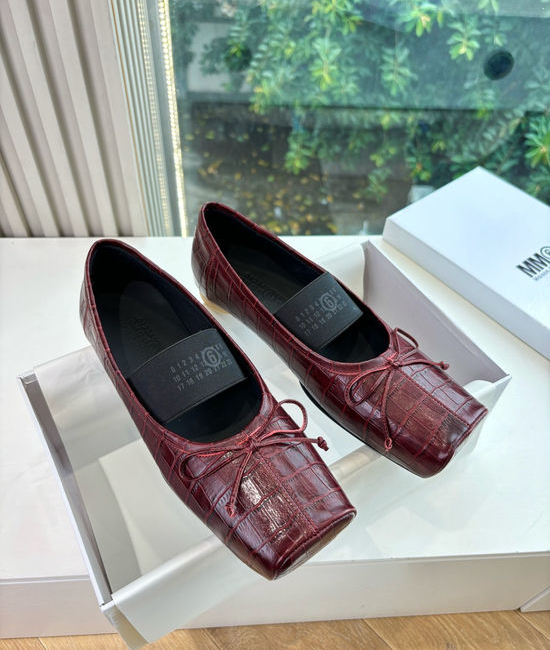 Maison Margiela Split Toe Soft Leather Comfortable Casual Flat Mary Jane Shoes