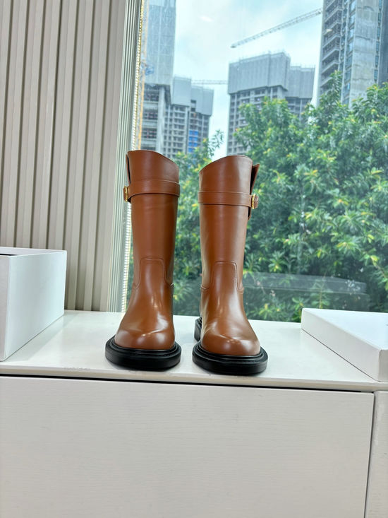 Celine Classic Retro Calfskin Knee High Riding Boots