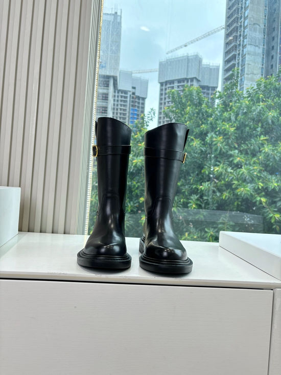 Celine Classic Retro Calfskin Knee High Riding Boots