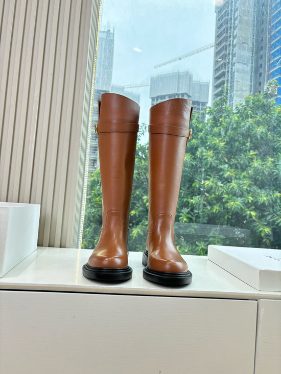 Celine Classic Retro Calfskin Knee High Riding Boots