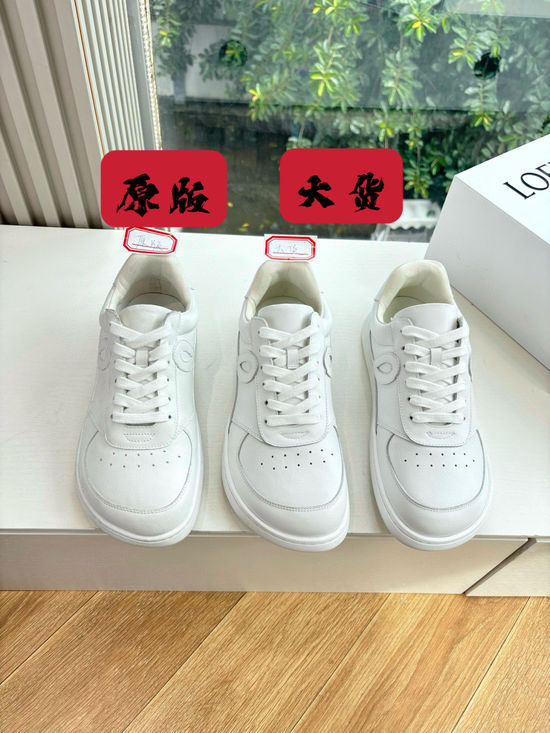Loewe Spliced Leather Lightweight Comfortable Casual Sneakers