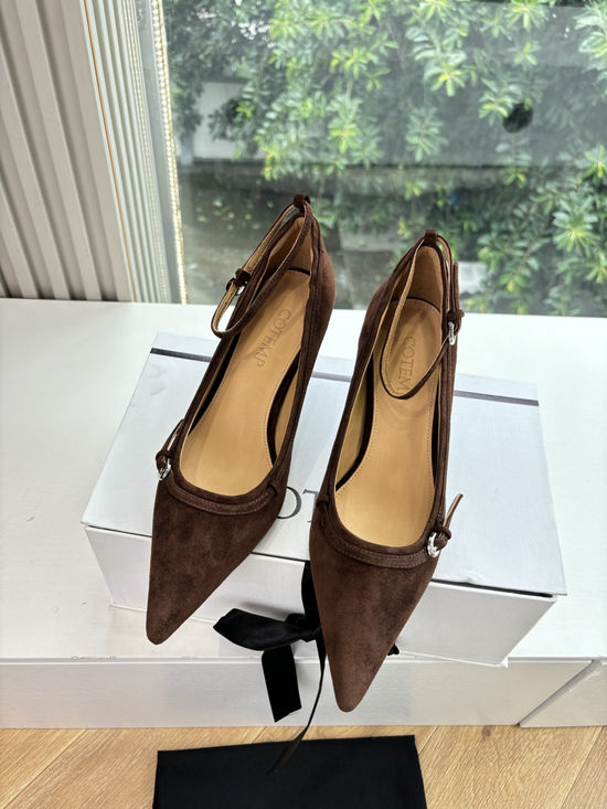 Cotem Pointed Toe Ankle Strap Stiletto High Heel Shoes