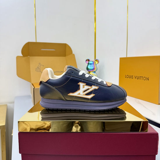 Louis Vuitton LV Trendy Casual Sneakers with Durable Rubber Sole