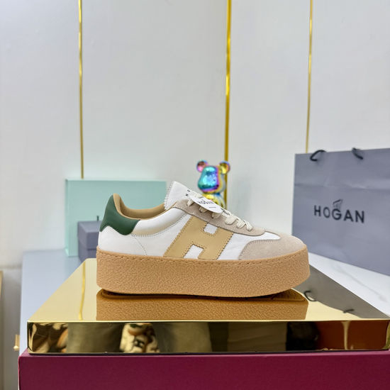 Hogan Classic Platform Casual Sneakers Comfortable Retro Daily Footwear