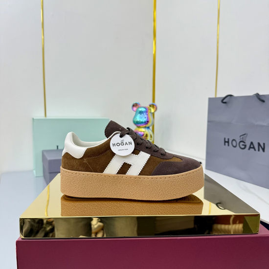 Hogan Classic Platform Casual Sneakers Comfortable Retro Daily Footwear
