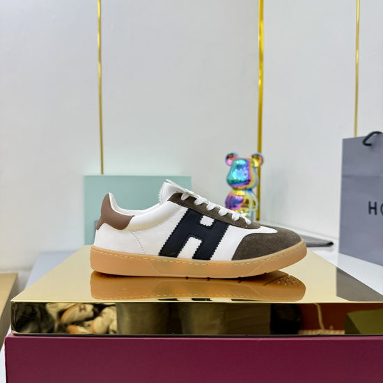 Hogan Comfortable Platform Casual Sneakers Retro Fashion Non-slip Shoes