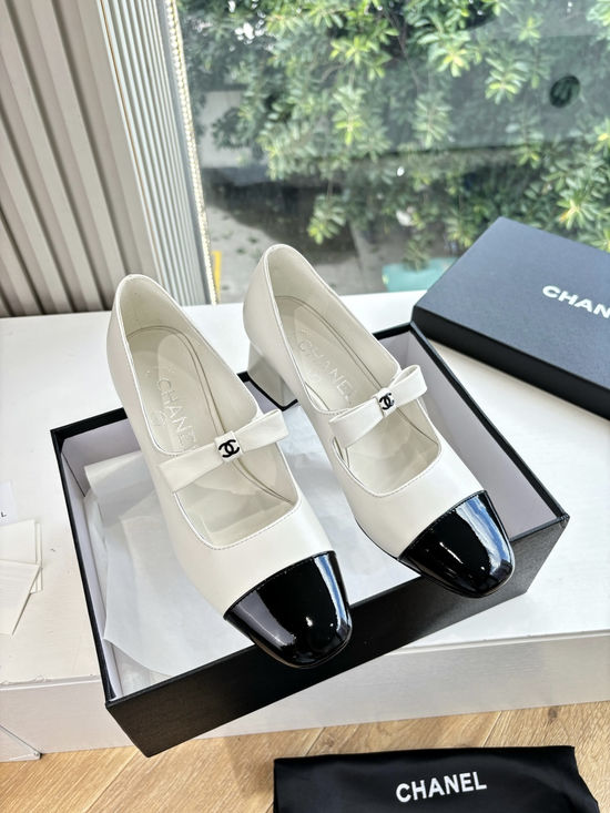 Chanel Woven Mary Jane Peep Toe Single Shoes Comfortable Elegant Footwear