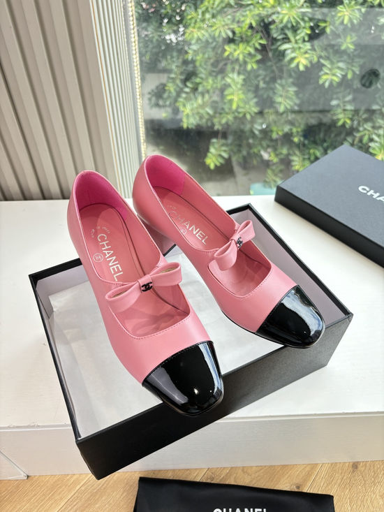Chanel Woven Mary Jane Peep Toe Single Shoes Comfortable Elegant Footwear