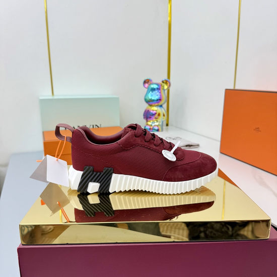 Hermes Couple s Stylish High-Tech Fabric Athletic Shoes