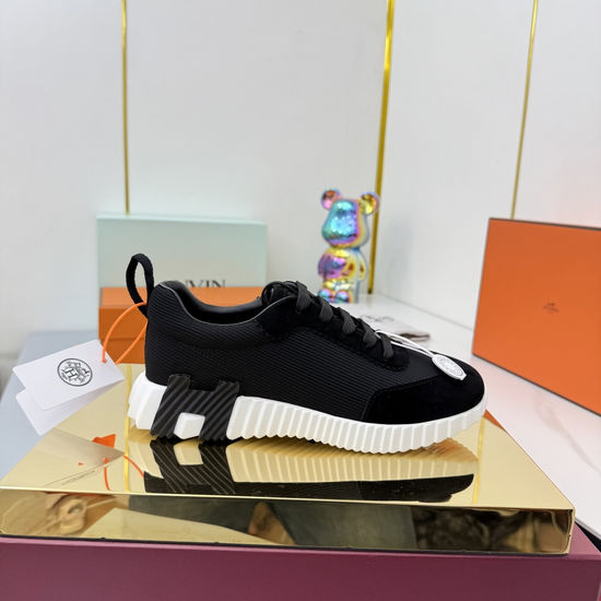 Hermes Couple s Stylish High-Tech Fabric Athletic Shoes