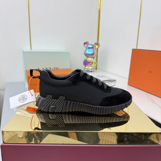 Hermes Couple s Stylish High-Tech Fabric Athletic Shoes