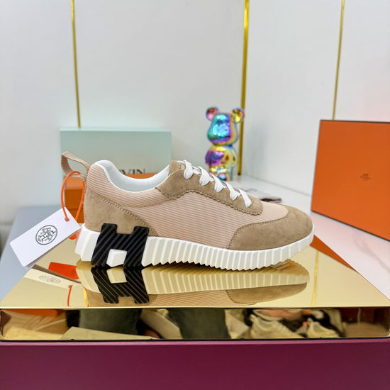 Hermes Couple s Stylish High-Tech Fabric Athletic Shoes