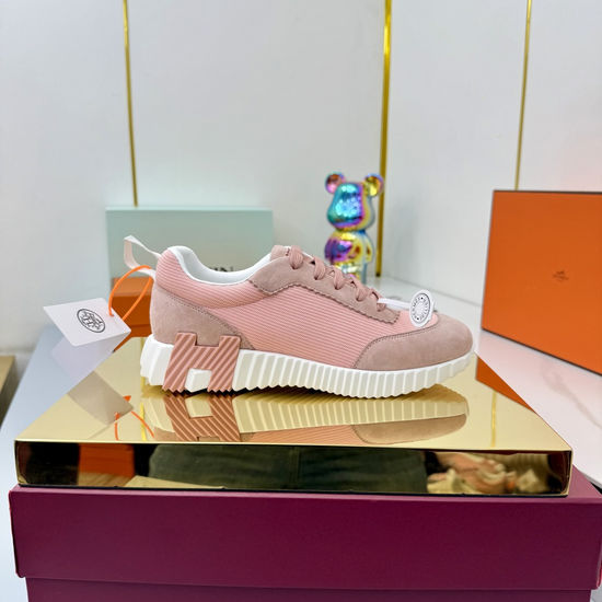 Hermes Couple s Stylish High-Tech Fabric Athletic Shoes