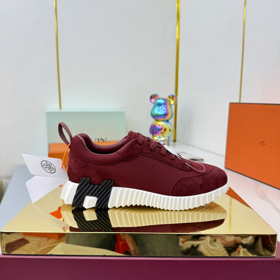 Hermes Couple s Stylish High-Tech Fabric Athletic Shoes