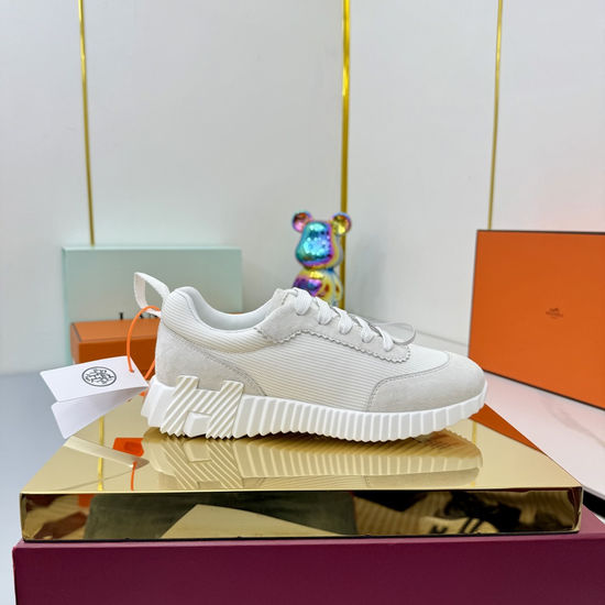 Hermes Couple s Stylish High-Tech Fabric Athletic Shoes