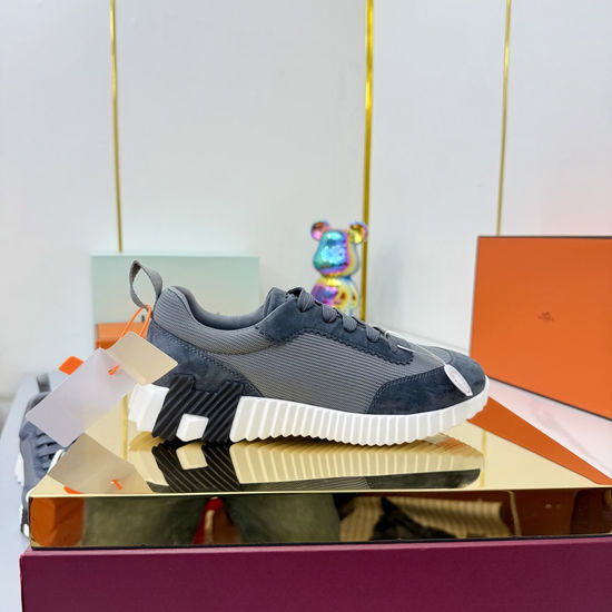 Hermes Couple s Stylish High-Tech Fabric Athletic Shoes