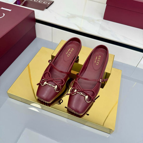 Gucci Rhinestone Decor Canvas Loafers Comfortable Slip On Mules