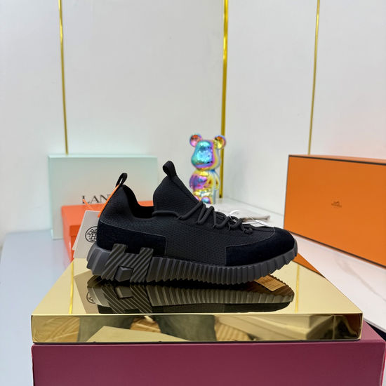 Hermes Couple s Stylish High-Tech Fabric Athletic Shoes