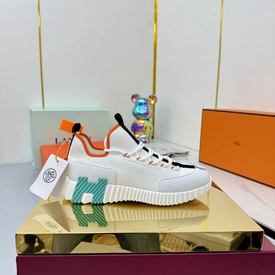 Hermes Couple s Stylish High-Tech Fabric Athletic Shoes