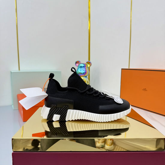 Hermes Couple s Stylish High-Tech Fabric Athletic Shoes