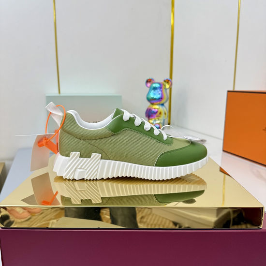 Hermes Classic Couple s High-Tech Canvas Sneakers