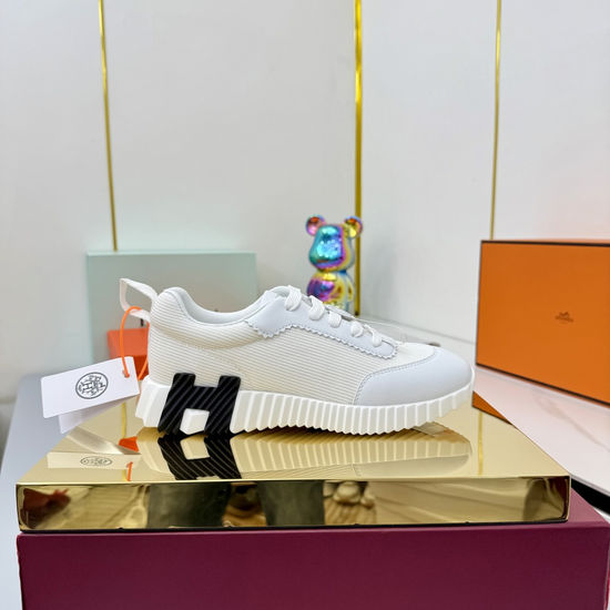 Hermes Classic Couple s High-Tech Canvas Sneakers