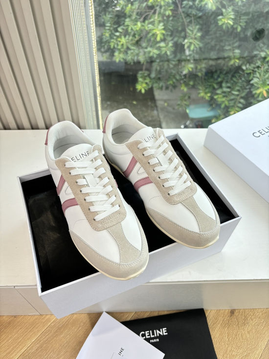 Celine Platform Lace Up Leather Casual Comfortable Sneakers