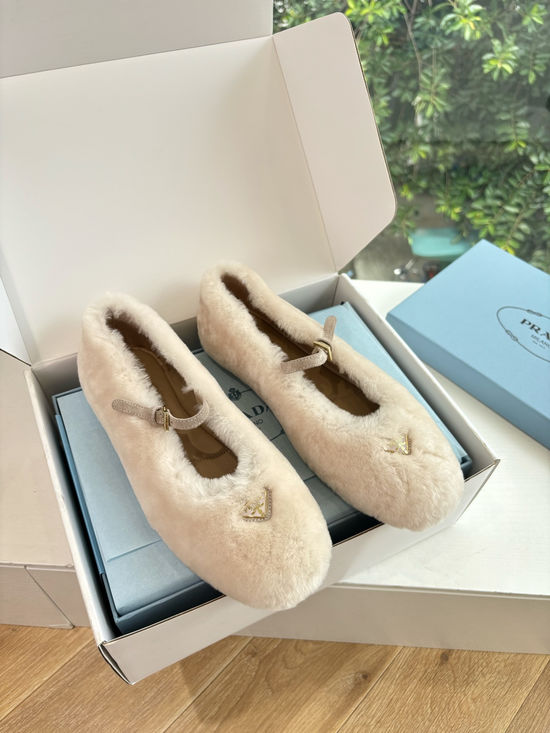 Prada Vintage Leather Mary Jane Loafer Flats