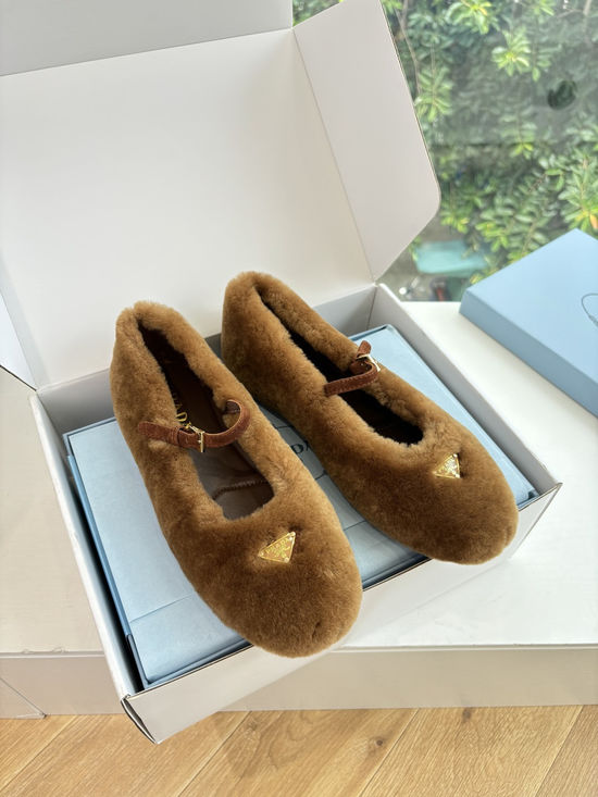 Prada Vintage Leather Mary Jane Loafer Flats