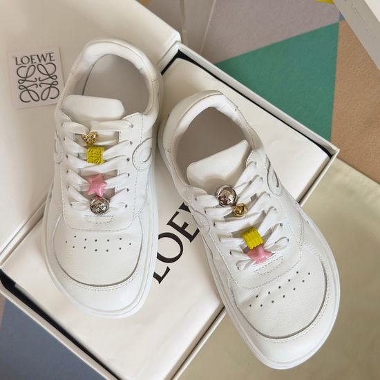 Loewe Cowhide Upper Casual Sneakers with Non-slip Rubber Sole