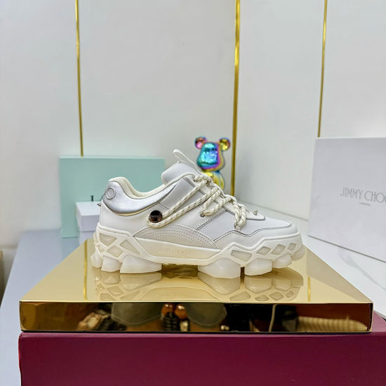 Jimmy Choo Multi-Facet Sole Cushioned Breathable Athletic Sneakers