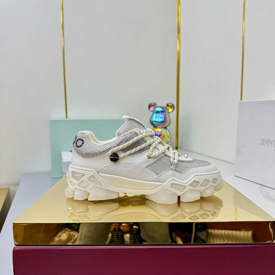 Jimmy Choo Multi-Facet Sole Cushioned Breathable Athletic Sneakers