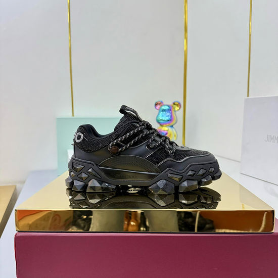Jimmy Choo Multi-Facet Sole Cushioned Breathable Athletic Sneakers