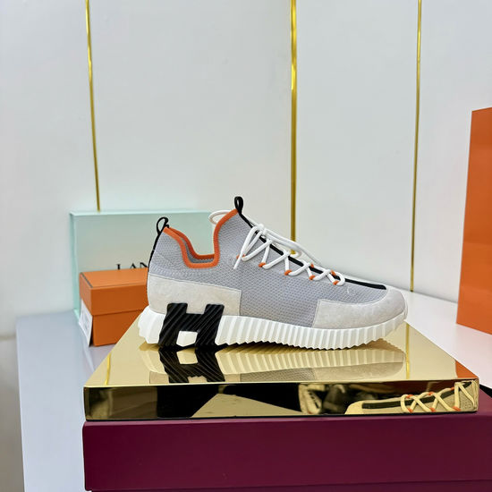 Hermes Classic Couple s High-Tech Canvas Sneakers