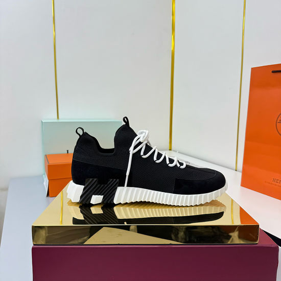 Hermes Classic Couple s High-Tech Canvas Sneakers