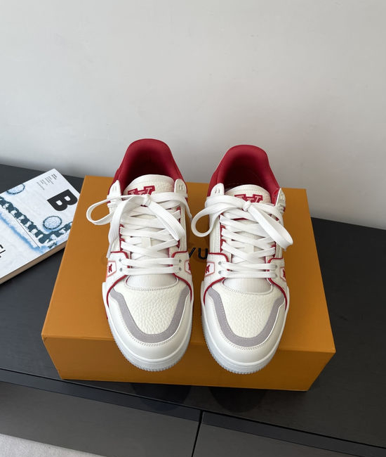 Louis Vuitton LV Retro Leather Sneakers Breathable Casual Skate Shoes