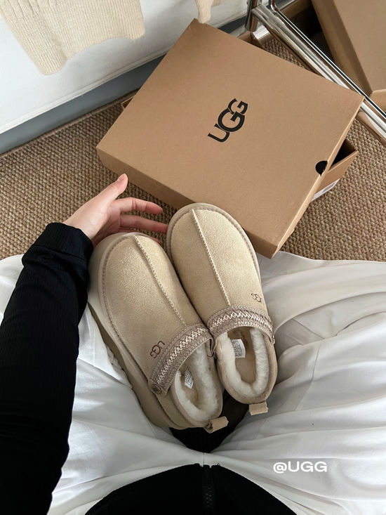 UGG Faux Fur Lined Convertible Slip-On Slippers Mustard