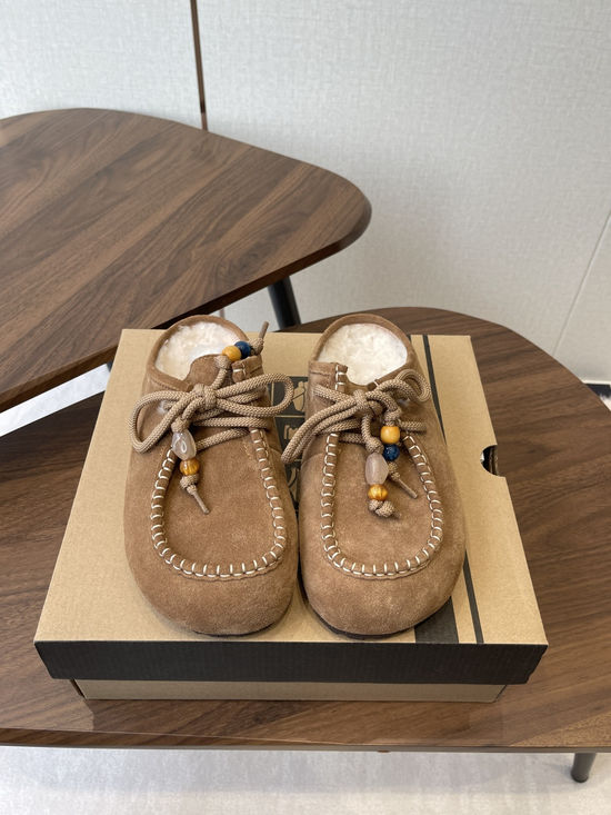 UGG Soft Plush Slip On Mules Comfortable Warm Platform