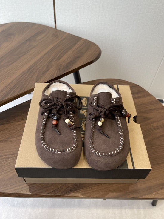 UGG Soft Plush Slip On Mules Comfortable Warm Platform