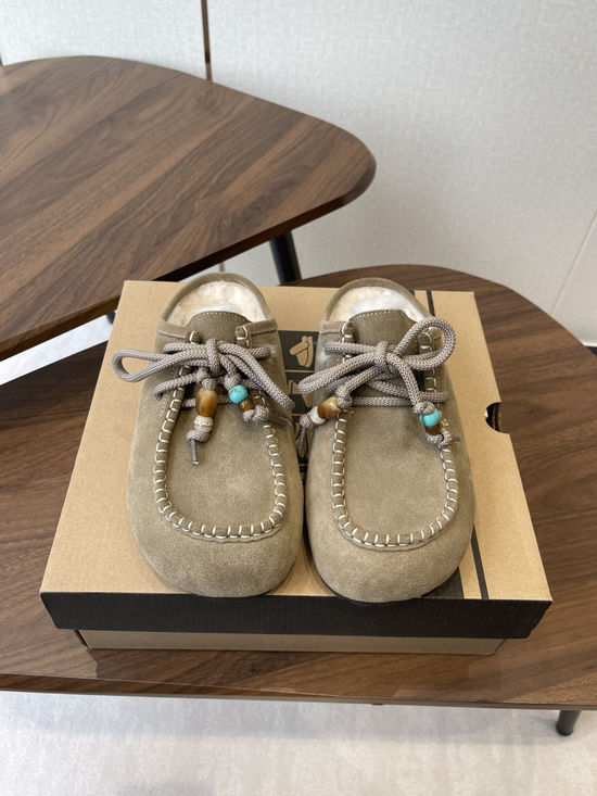 UGG Soft Plush Slip On Mules Comfortable Warm Platform