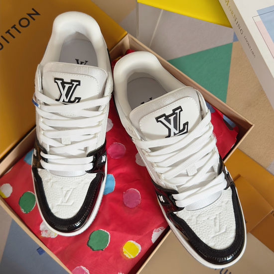 Louis Vuitton LV Retro Leather Skate Shoes with Anti-slip TPU Soles