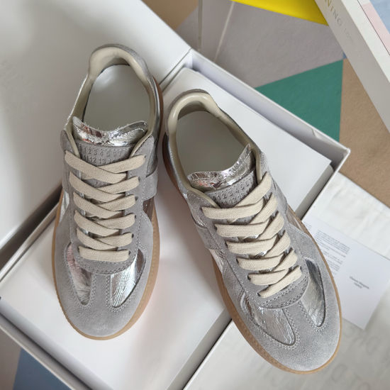 Maison Margiela Classic Leather Stitching Thick Sole Training Sneakers