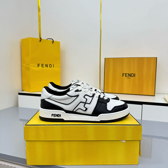 Fendi Classic Retro Splicing Casual Daily Wear Sneakers