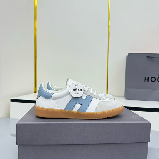 Hogan Genuine Leather Retro Platform Non-slip Casual Sneakers