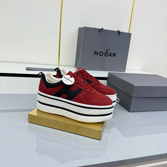 Hogan Elevated Soft Leather Casual Sneakers Comfortable Daily Footwear