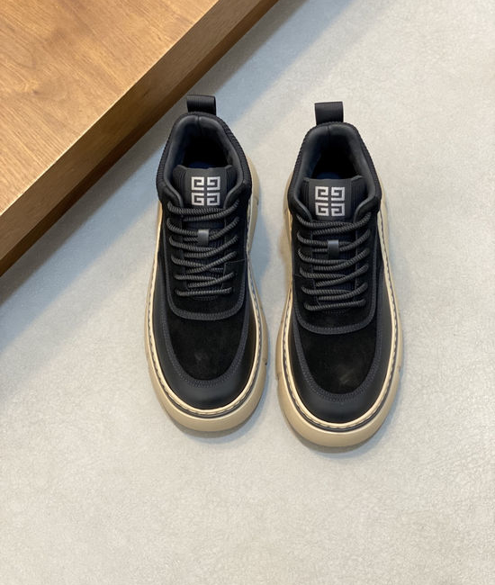 Givenchy Premium Cowhide Fabric Spliced Height Boosting Casual Sneakers